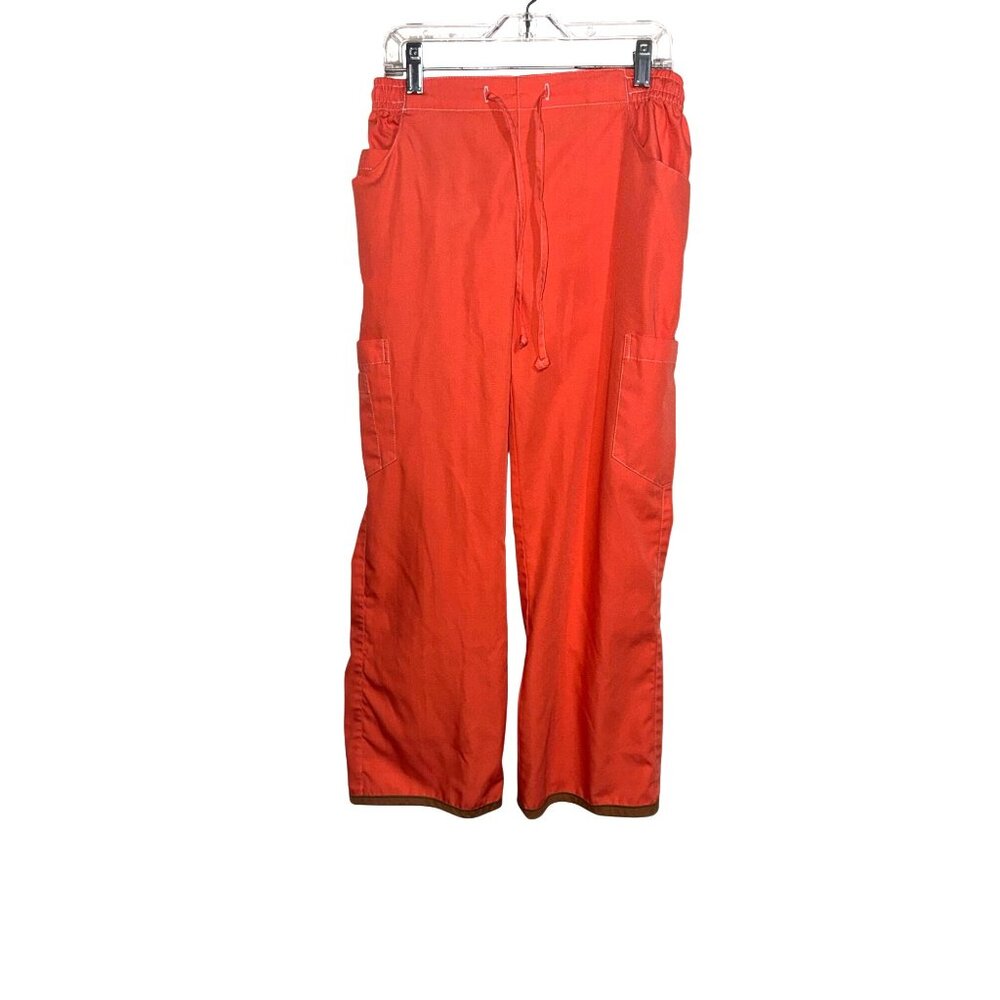 Reina Uniforms XSP Orange Scrub Pants With Pockets & Adjustable Drawstring